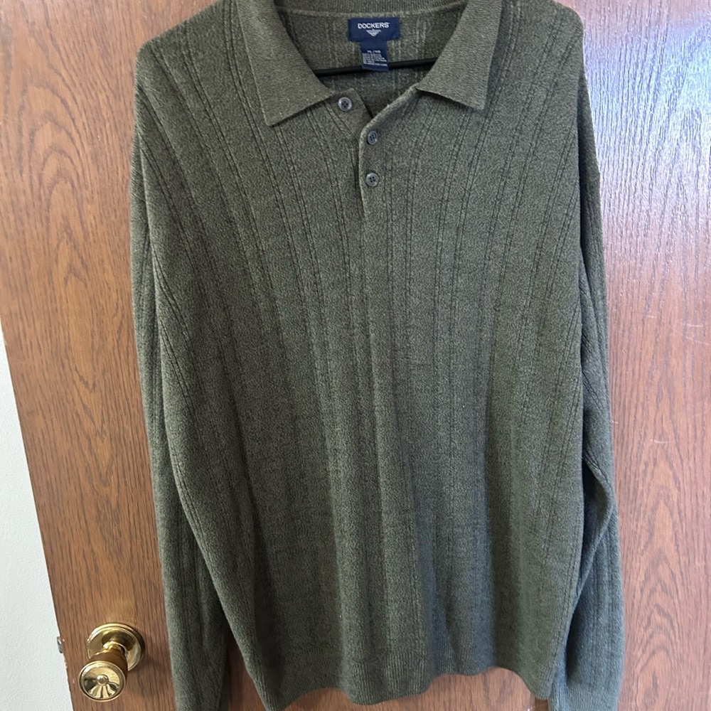 Dockers green men’s Knit Cardigan